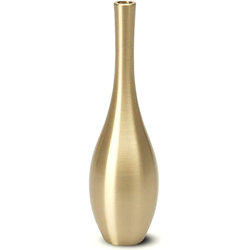 505203 Nousaku Vase Sorori-Mini Golden Brown φ3.5cm H12cm Brass (60% Copper 40% Zinc) Case Made in Japan