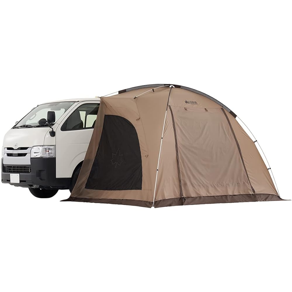 LOGOS Tradcanvas High Type Car Side Awning for 2 People Beige (Approx.) Width 320 x Depth 250 x Height 210 cm