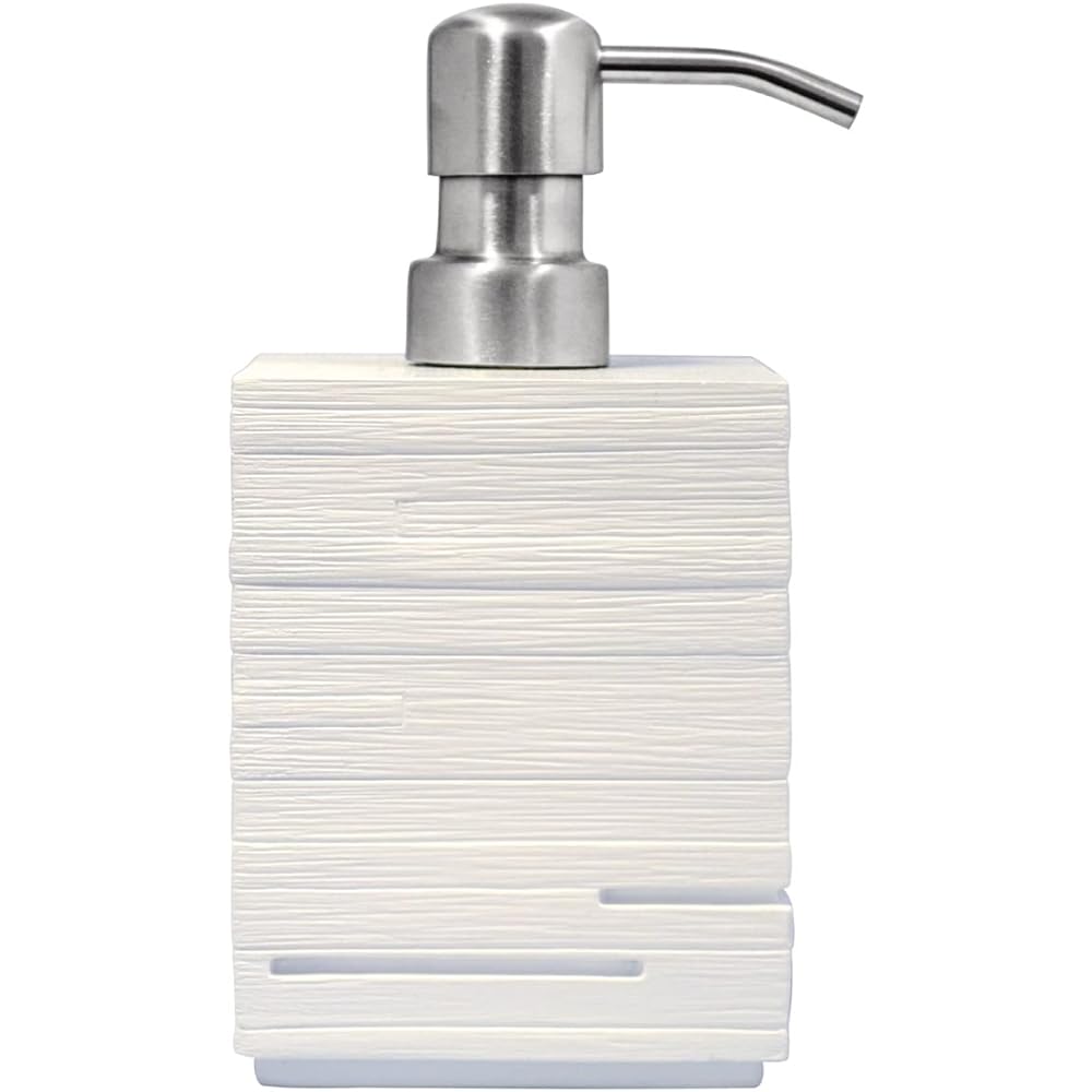 RIDDER Soap Dispenser Brick, Dispenser, Refillable Bottle, Stylish, Bathroom Amenities, Washbasin, Eco, Hand Soap, Gray, 8 x 16.5 x 8 cm, RI22150507