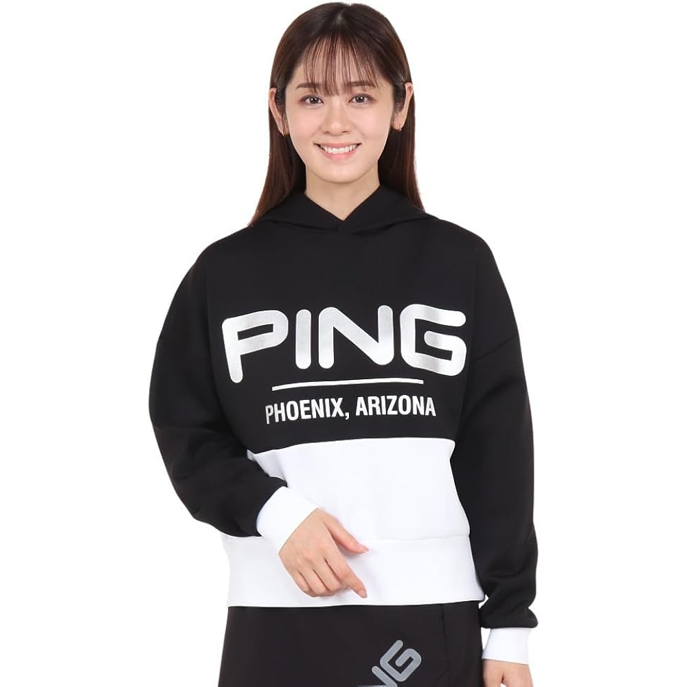 [Pin Apparel] Women's sweat hoodie (brand logo/thermal storage) / Golf / 622-3262800