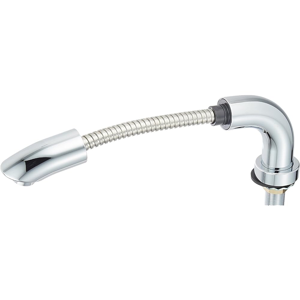 TOTO Washroom faucet (replacement, 2 holes with base, single lever, hand shower, soft shower) TL834EGR Silver