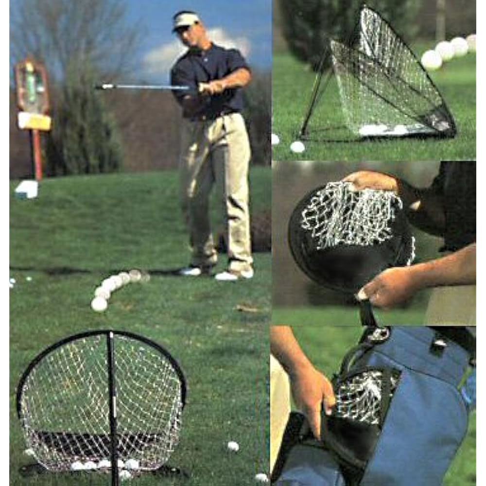 R-STYLE Approach Practice Golf Net, Foldable and Portable Set with Practice Ball