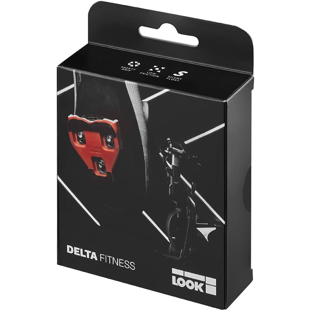 LOOK Cleats DELTA GRIP FITNESS RED Range of motion: 9 degrees