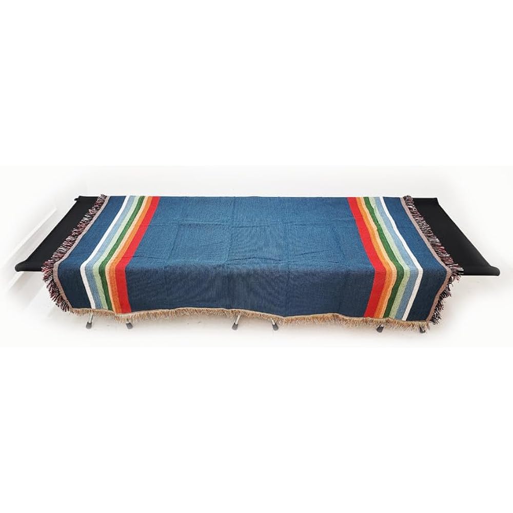 Vanlife Interior Multi Cover Mexican Rug Native Pattern Ortega Pattern Camping Rug Saddle Blanket Sleeping Mat Outdoor Vanlife 130X160cm...