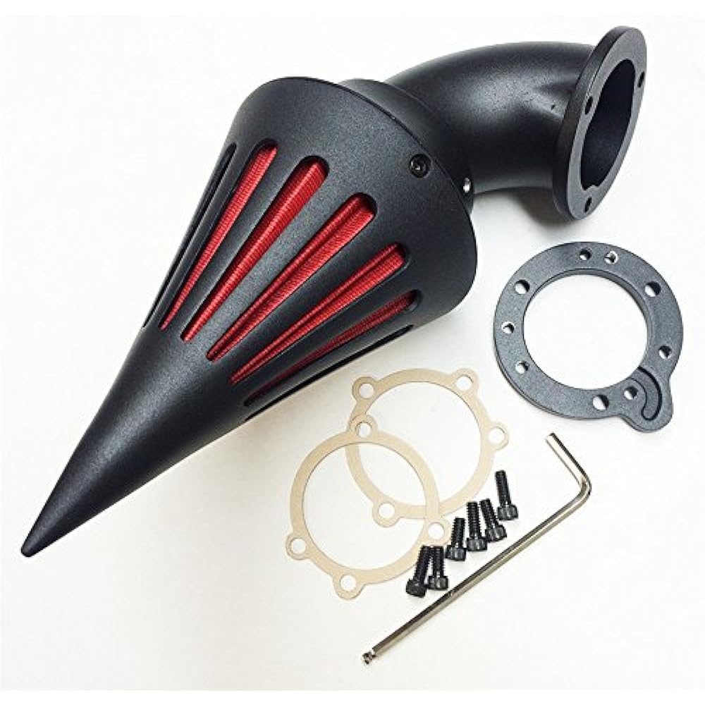 HTTMT MT227-BK Spike Air Cleaner Filter Kit Harley S&S Custom Cv Evo Xl Sportster Black