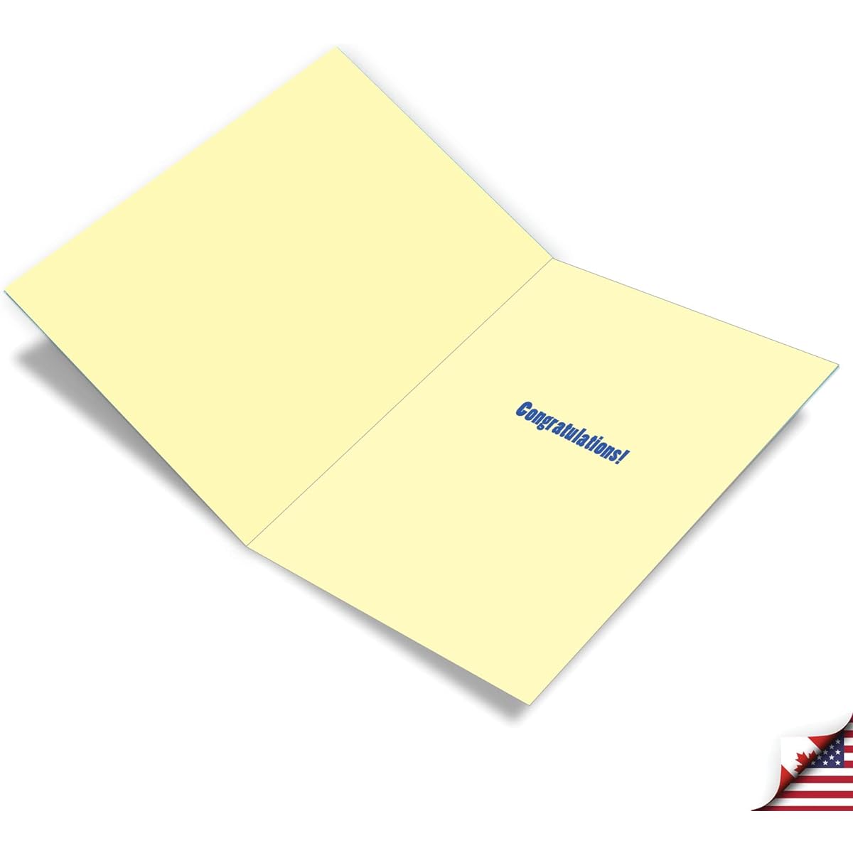 NobleWorks Jumbo Humorous Congratulations Greeting Cards 8.5 x 11 Inch with Envelopes (1 Pack) Extra Large Jumbo Congats Good Luck A Big Applause J8227CGG