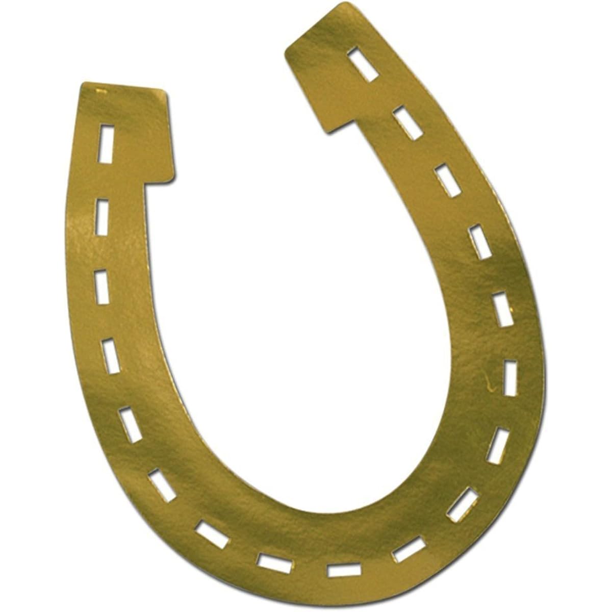 Beistle 55971 Foil Horseshoe Silhouette, 17 Inch, 24 Pack