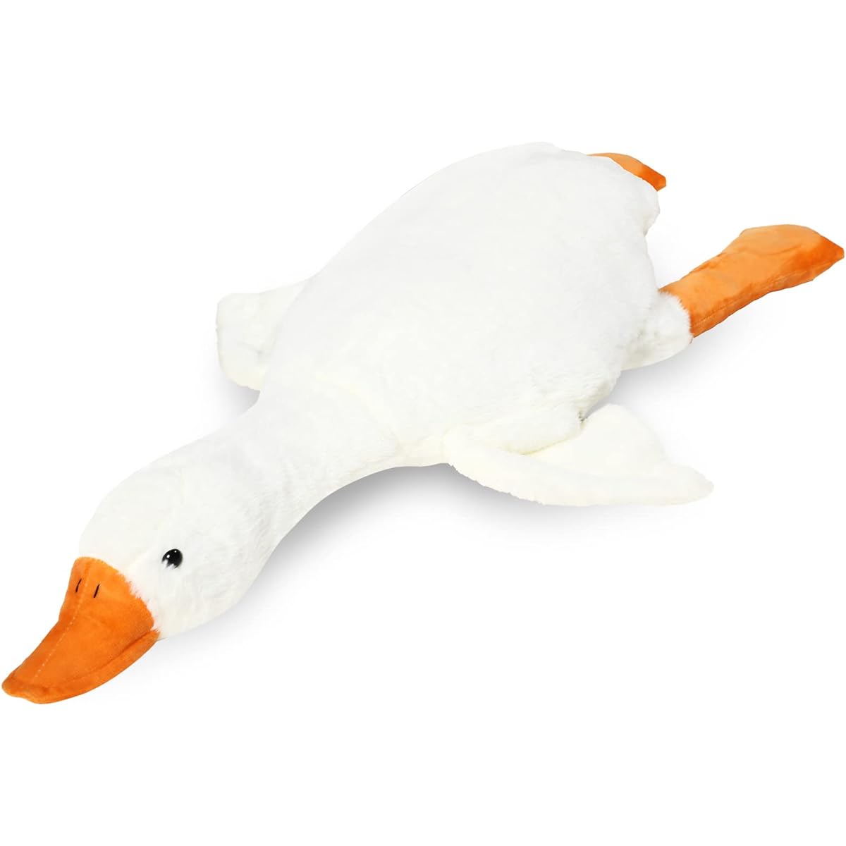 Goose Stuffed Animal Giant Cute White Duck Plush Toy Huge Soft Cuddly Duck Goose Big Sleeping Animal Body Pillow Toy (35.4 Inch)