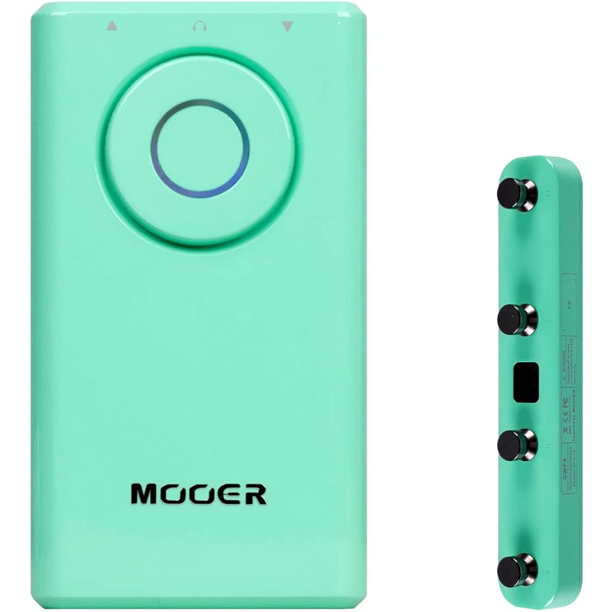 MOOER Prime P1 GREEN + GWF4 Foot Switch Set Ultra-compact multi-effector for electric guitars, basses, and electric acoustic guitars Moore
