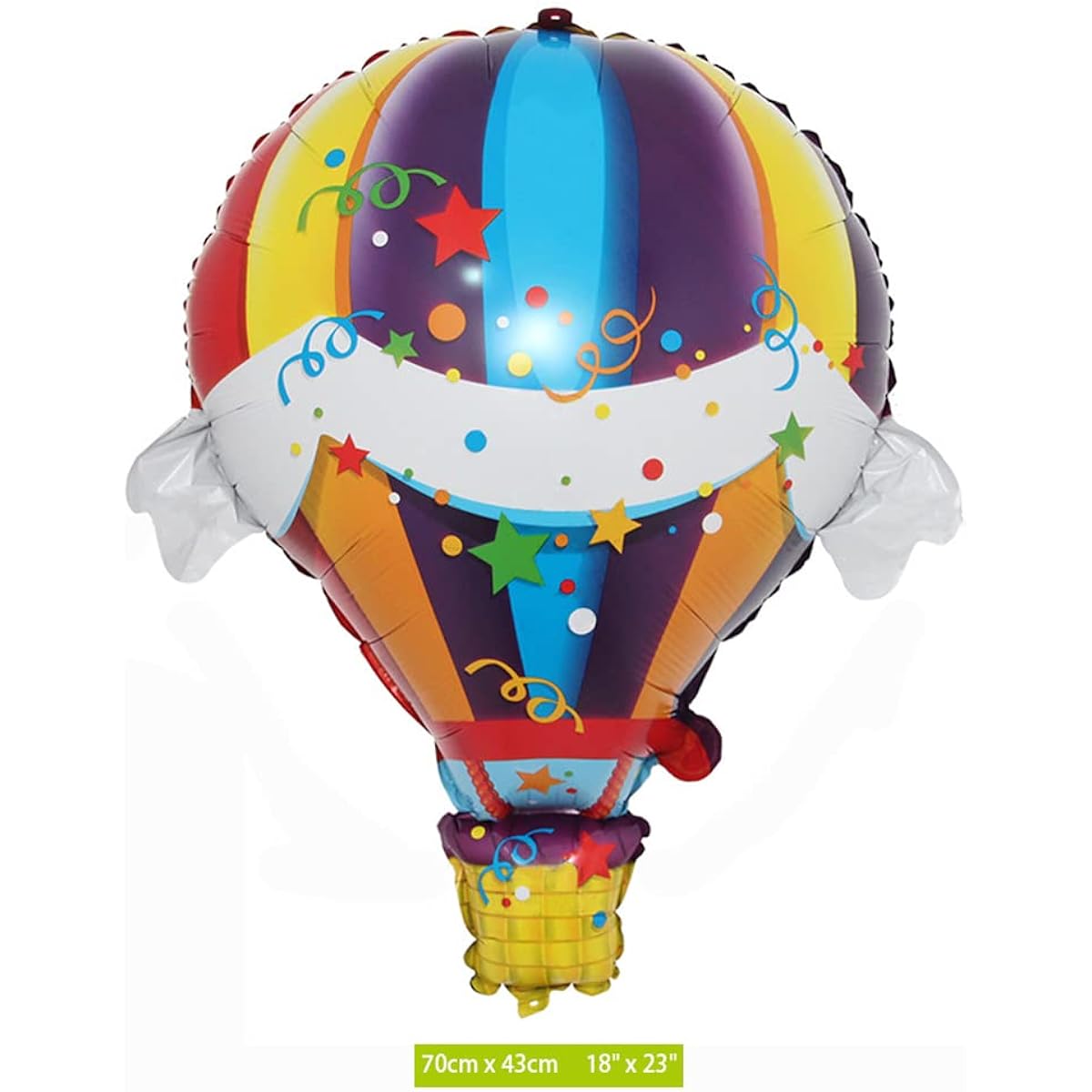 Morndew Hot Air Balloons Foil Balloons for World Travel Theme Party Baby Shower Birthday Party Wedding Party Decorations 2pcs