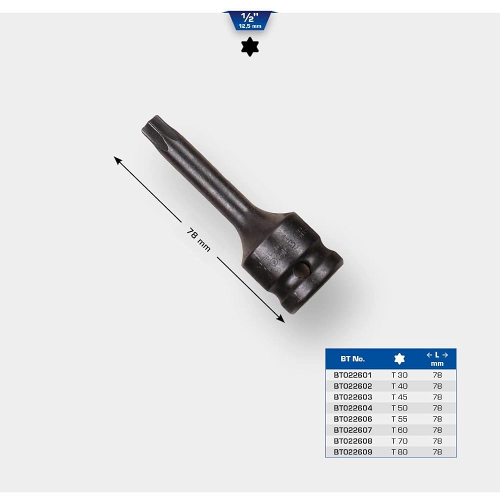 KS Tools 1/2" Impact Bit Socket Torx T40 BT022602