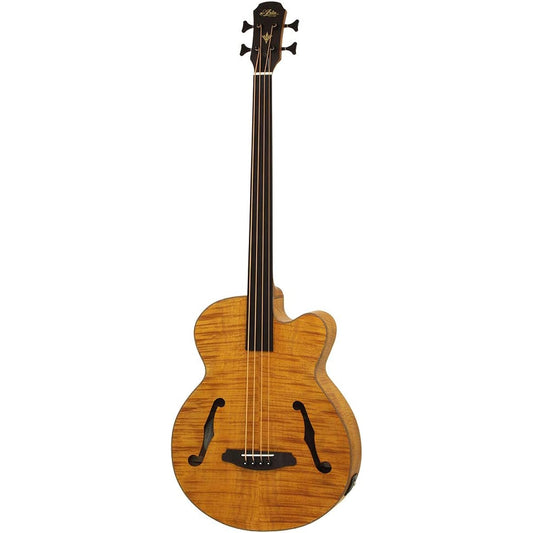 ARIA FEB-F2/FL Stained Brown Electric Acoustic Bass Fretless Aria