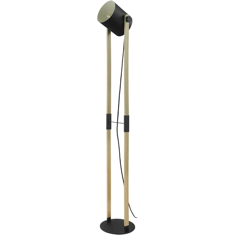 EGLO/HORNWOOD Horn Wood Floor Stand Light Floor Light Spotlight Wooden Natural Wood Natural Scandinavian Stylish Indirect Lighting LED