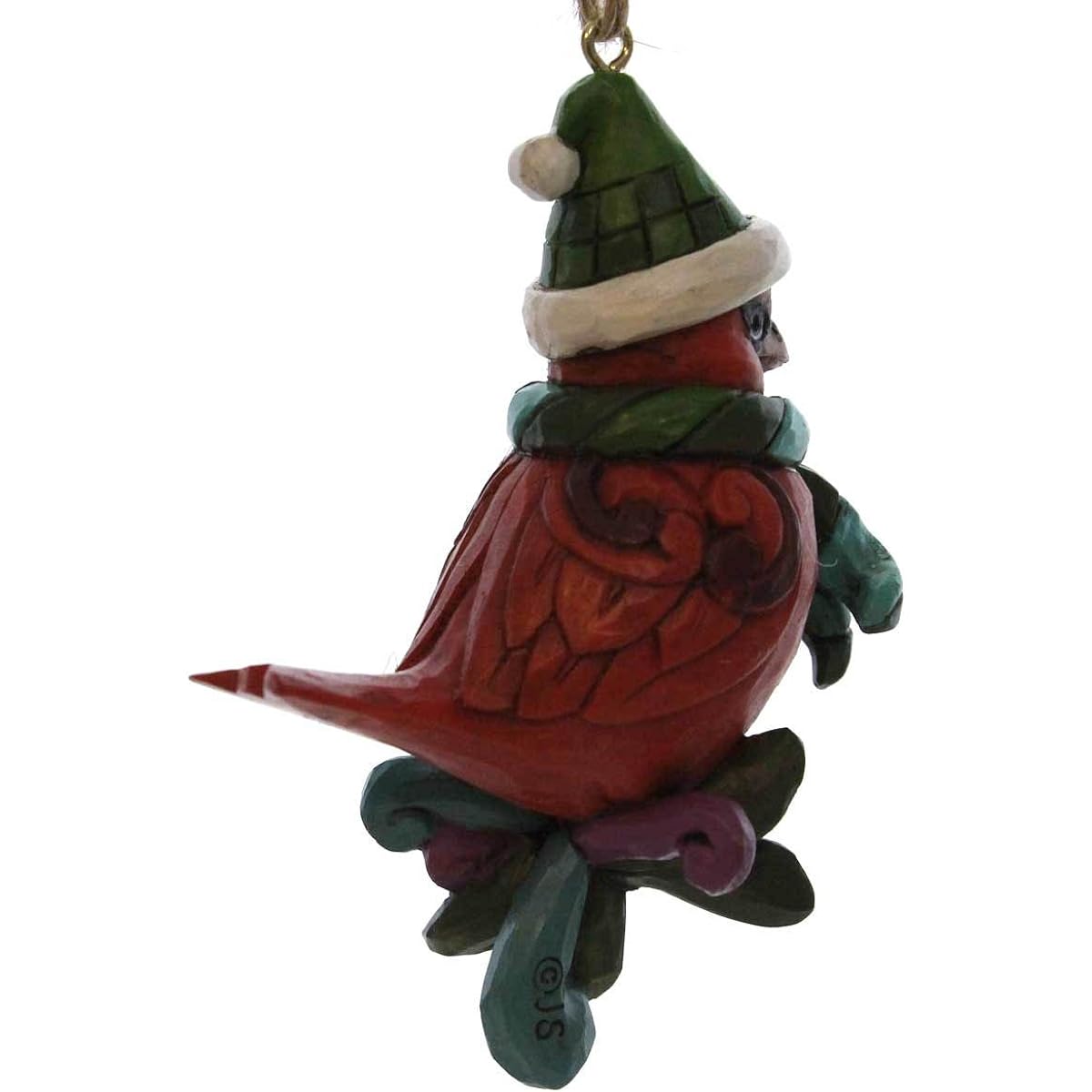 Jim Shore Heartwood Creek Cardinal on Branch Hanging Ornament