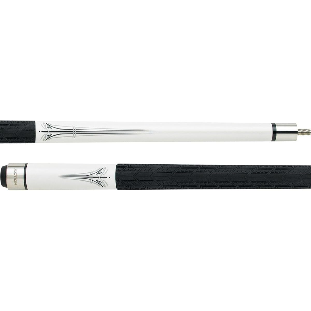 Action Khrome Billiard Pool Cue Stick - Pearl Metallic Black & Grey