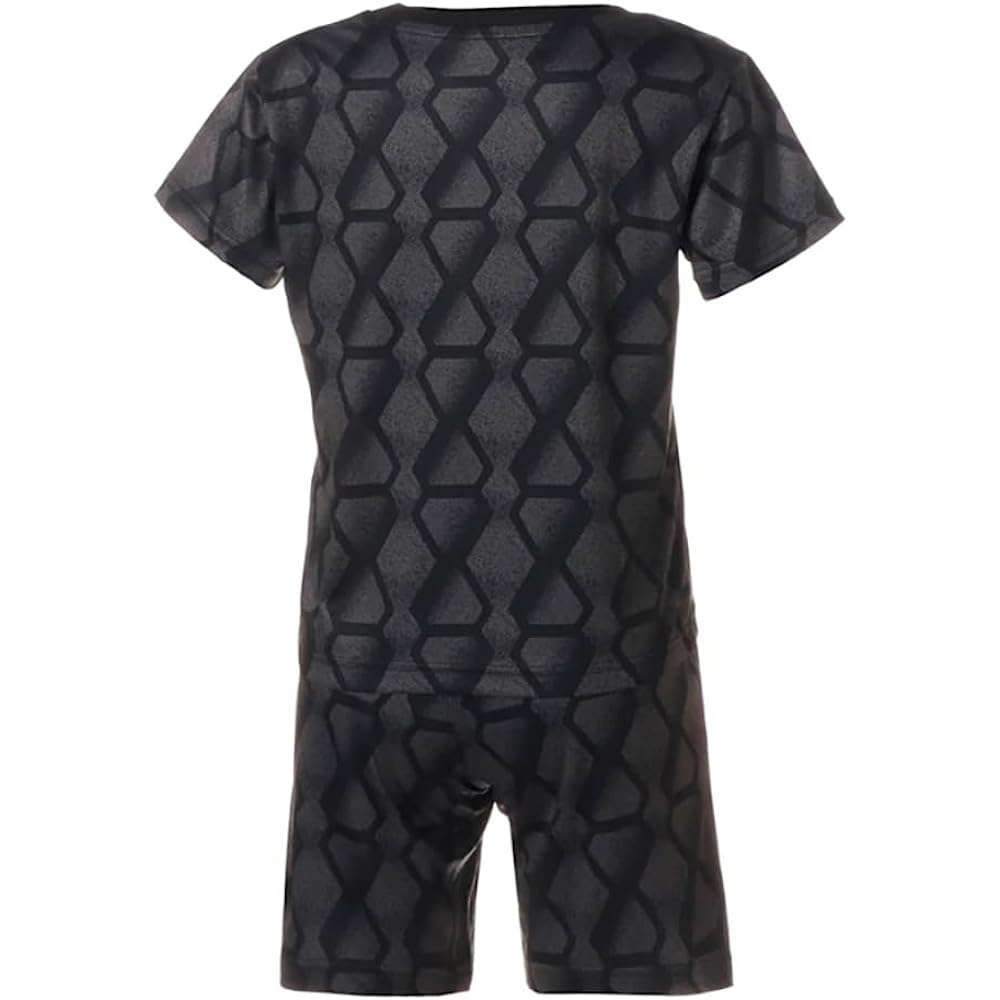[PUMA] Kids Short Sleeve T-Shirt Top and Bottom Set Poly AOP T-Shirt and Shorts Set 675808
