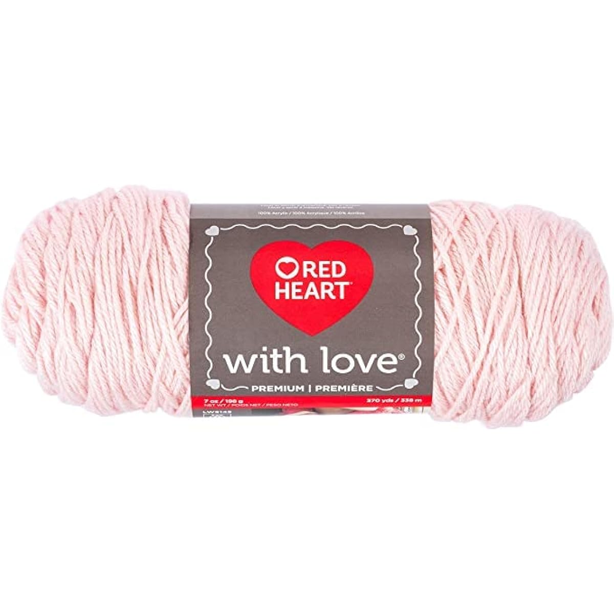 Red Heart with Love Sweet Pink Yarn - 3 Pack 198g/7oz - Acrylic - 4 Medium (Worst) - 370 Yards - Knitting/Crochet