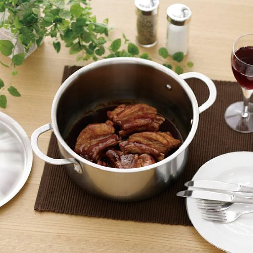 Iris Ohyama Water-free bread Two-handed pot 22cm Stainless steel SMP-S22