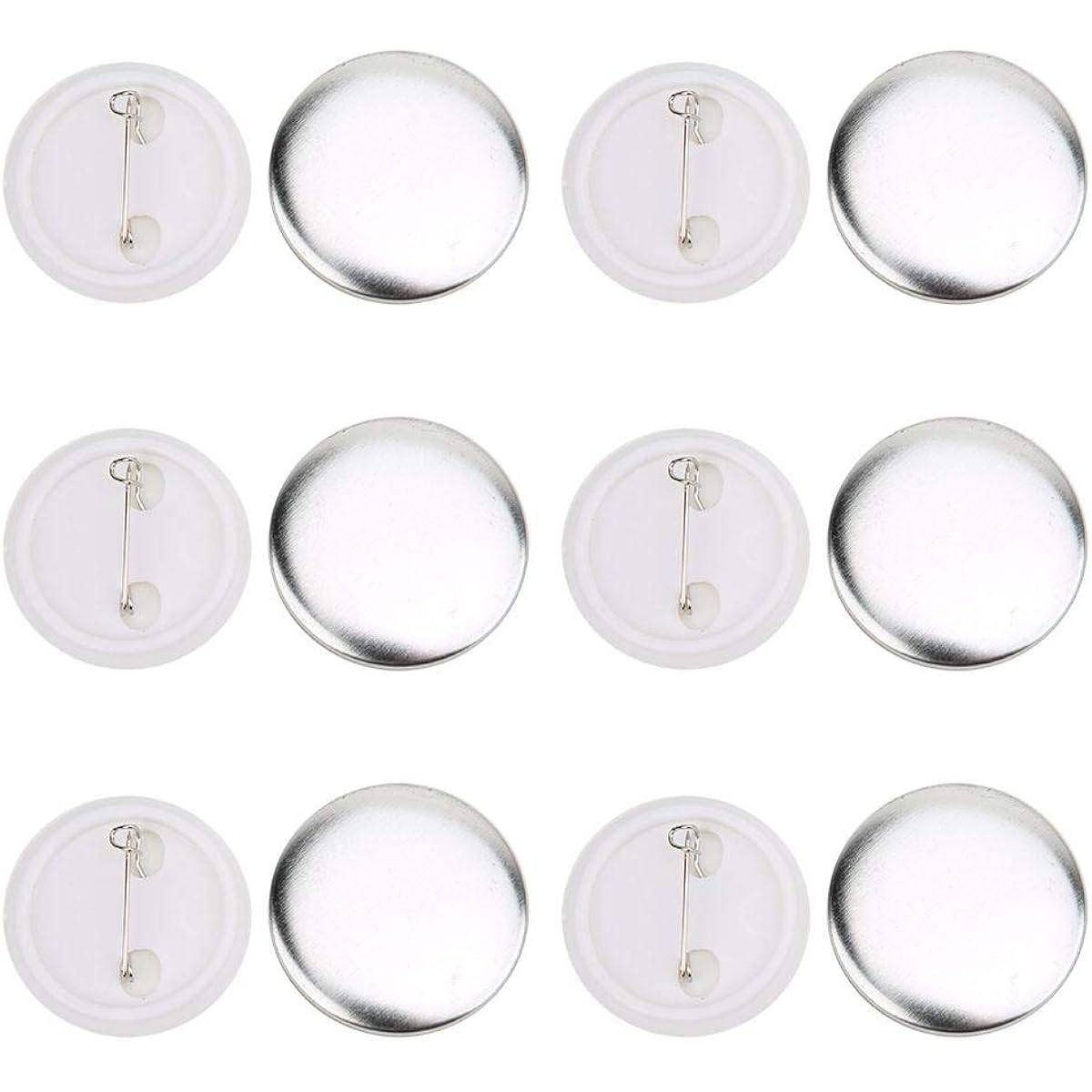 GLOGLOW Badge Pin Button Parts Badge Acrylic Clear Badge Maker DIY Craft Material DIY Badge 100 Sets