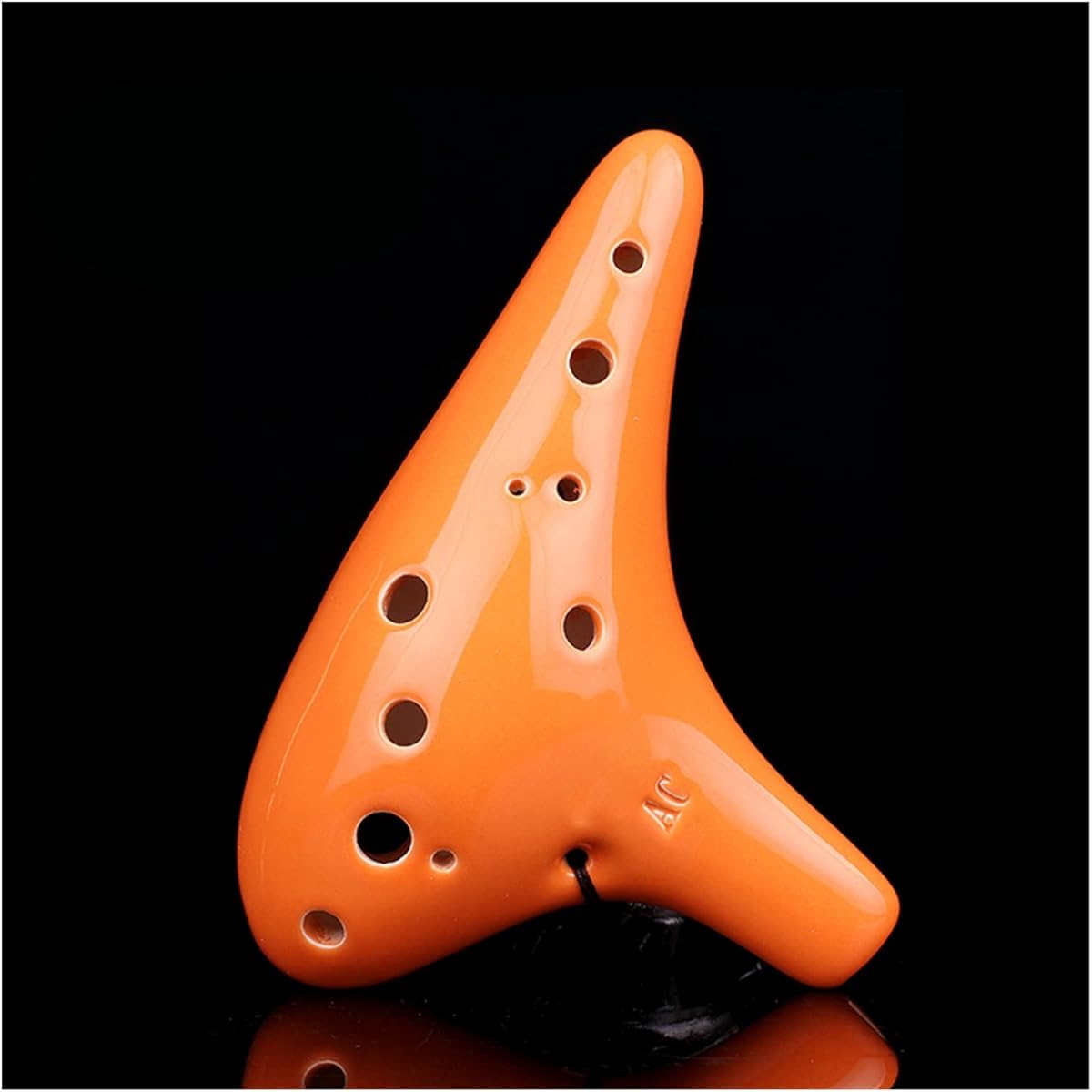 Round Head Color Glazed 12 Hole Ocarina Alto C Key Ceramic Ocarina 12 Hole AC Ocarina Musical Instrument Ocarina Musical Instrument (1)