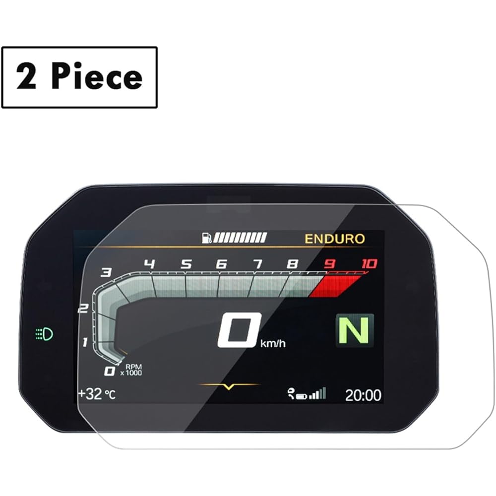 Fits for B&MW R1250GS ADV R1250R R1250RS R1200GS F900XR/R 2018-2022 Cluster Screen Scratch Protection Film Dashboard Screen Protector Instrument (Color : 2pcs)