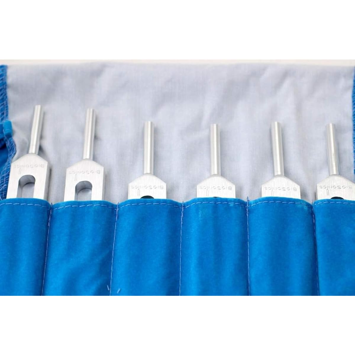 Solfeggio Tuner Tuning Fork Set of 6 Crystal Ones (crystal that sounds the tuning fork)/Cushion pouch/Japanese manual included Genuine BIOSONICS Solfeggio Tuners