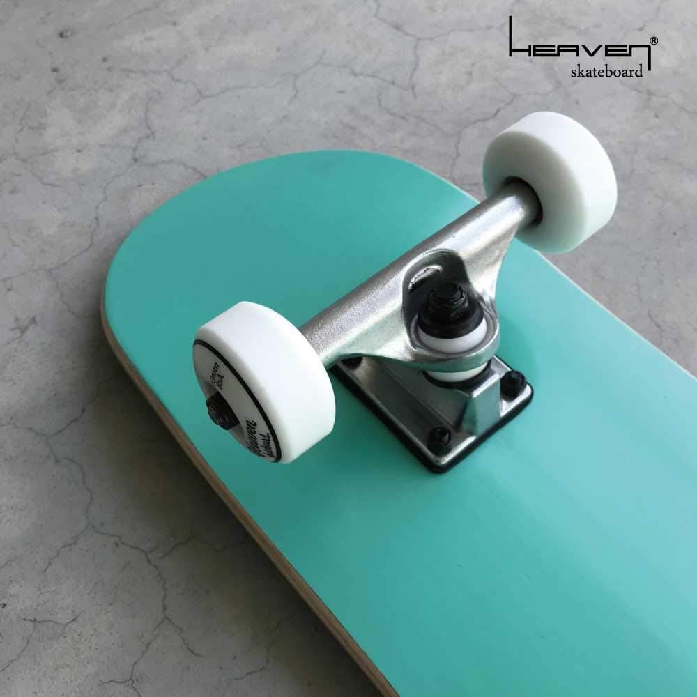 Skateboard Skateboard Complete HEAVEN SKATE BOARD JUNIOR SERIES 28.5 MINT BLUE Mint Blue Heaven Skateboard JASA Membership For Kids Juniors 28.5x7.375 inches Approx. 72.4x18.4cm