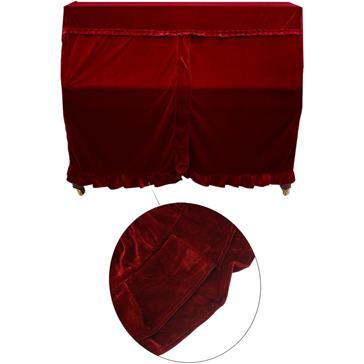 Upright Piano Dust Cover Decorative Preach Cover Accessories for Upright Piano Instruments