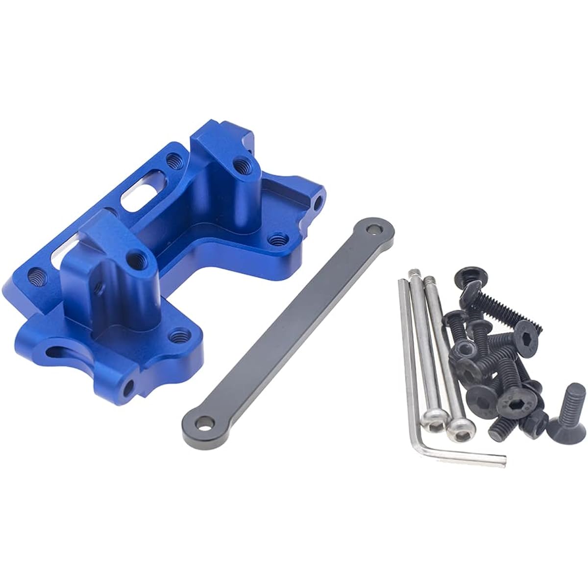 Aluminum Front Bulkhead & Tie Bar Replacement for Traxxas 2WD 1/10 Slash Stamped Rustler Nitro Slash Parts 2530 2532