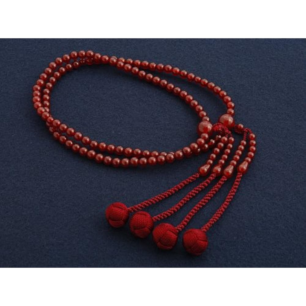 Kyoto Buddhist Altar Hayashi Prayer Beads Shingon Sect Shake 0 Agate (For Women) Official Official [Bead Bag Set] SW-034 Kyoto Prayer Beads