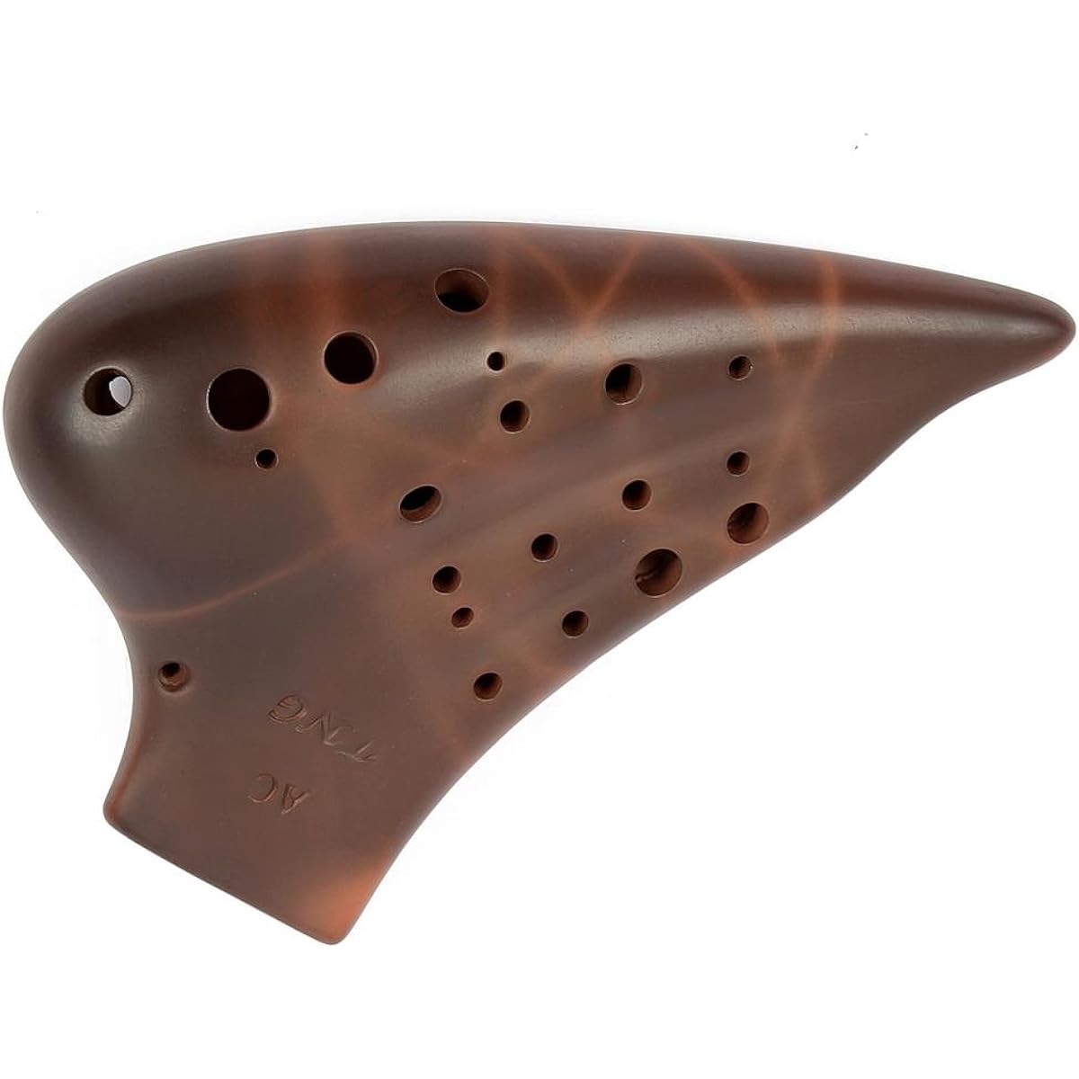 TNG Ocarina Musical Instrument [12 holes/Triple/Alto/C key/Purple sand red clay] AC (with fingering chart) (with special case) Ocarina High quality wind blowing multiple pipes