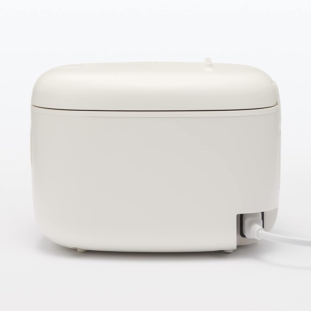 MUJI MUJI rice cooker with rice scoop holder, 3 cups, white, width 20.8 x depth 25.4 x height 18.6 cm MJ-RC3A3/12829065