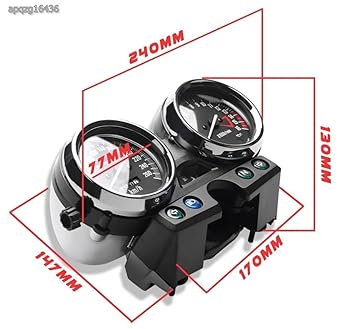 Motorcycle Meter Unit for KAWASAKI ZRX400 94-97 Zephyr 400 Zephyr Χ Tachometer Speedometer External Product for KAWASAKI (Meter Unit)