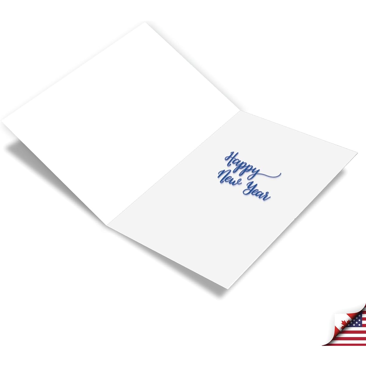 NobleWorks New Year Greeting Cards with 5 x 7 Inch Envelopes (1 Card) 2023 Sand of Time 2024 C6133BNYG-23
