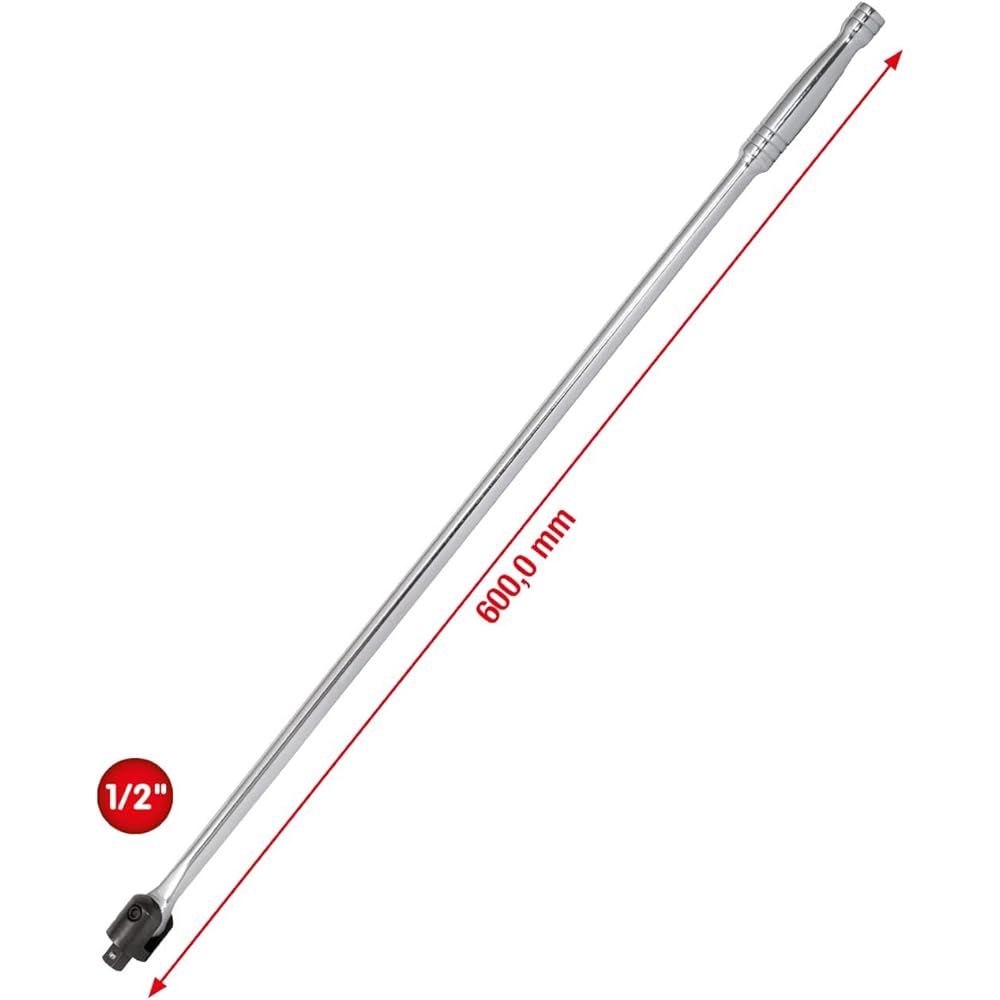 KS TOOLS 1/2" CHROMEplus Flexible head drive handle 600mm 1/2" CHROMEplus Flexible head drive handle 600mm 918.1292
