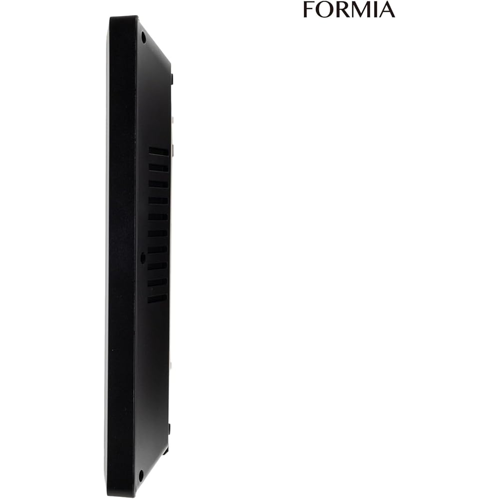 CREPHA Formia Radio Clock Table Clock Large Screen Temperature Humidity Date Time Signal Can Be Used as a Stand Digital Hodogaya Electronic Sales Black HWC-017RC