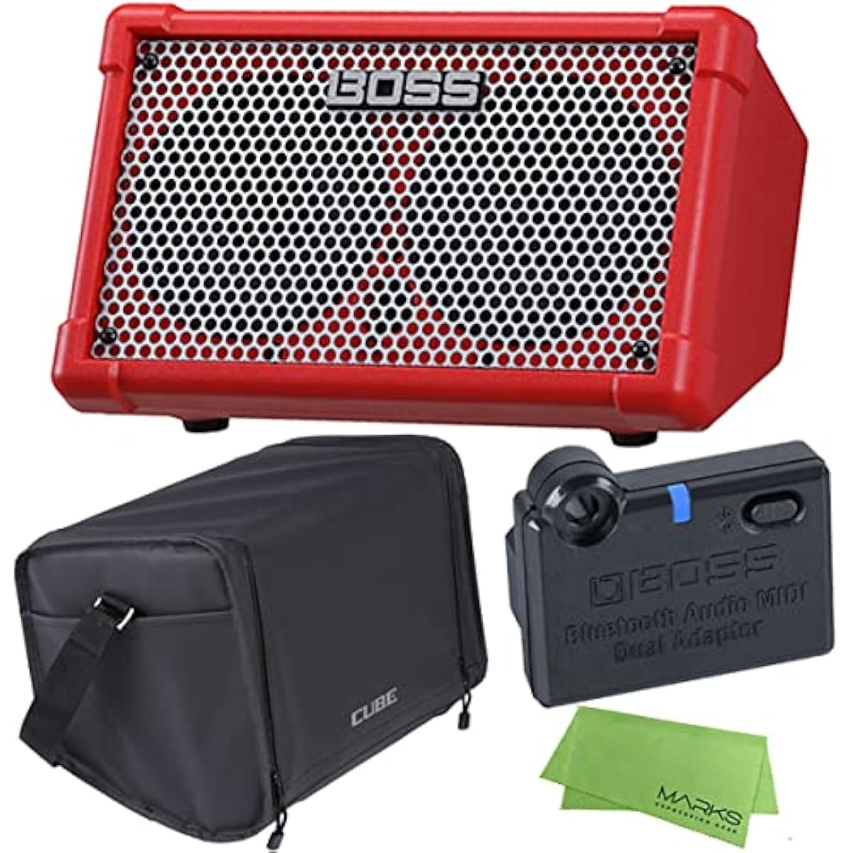 [BOSS BT-DUAL + CB-CS1 set] BOSS CUBE STREET II RED [CUBE-ST2-R] Street live amplifier