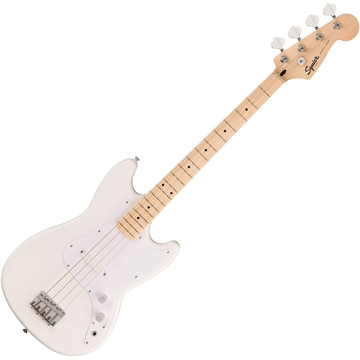 Squier by Fender SONIC BRONCO BASS Arctic White Bass Beginner 12-piece set [Shimamura Music's best-selling bass amp included] Short scale Maple fingerboard Squier/Squier