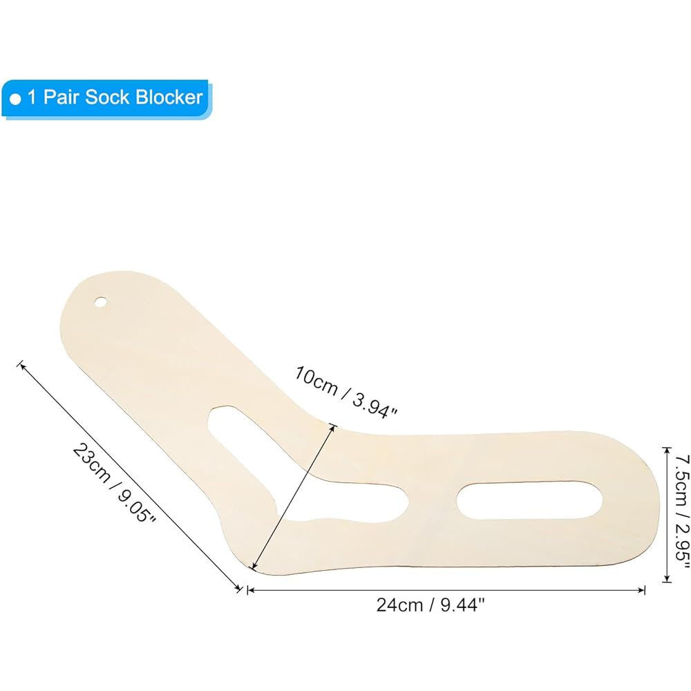 PATIKIL Sock Blocker 1 Pair Sock Blocker Wooden Stretcher for Big Small Funny DIY Knit Crochet Socks
