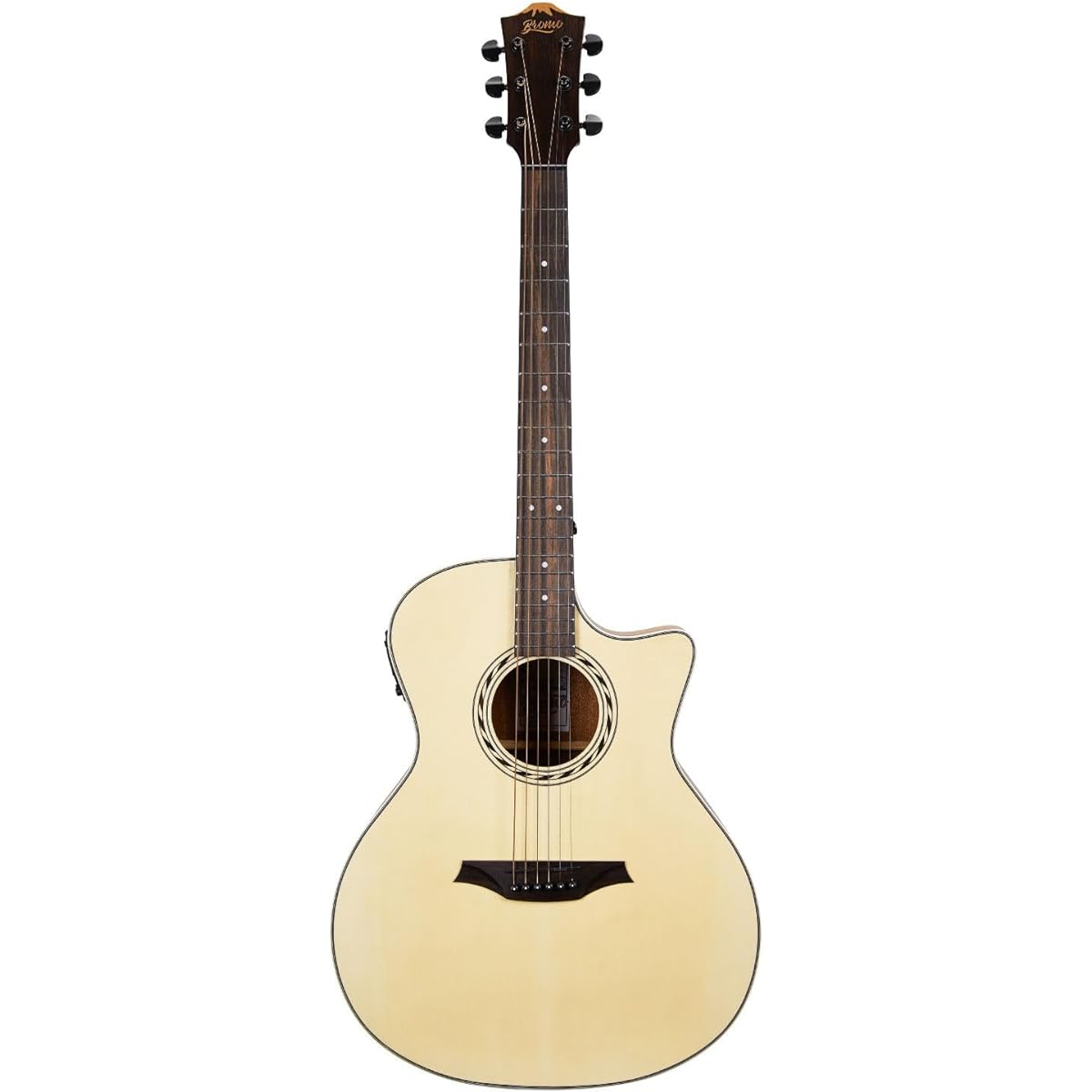 Bromo BAA2CE Bromo Electric Acoustic Guitar Auditorium Folk Size Electric Acoustic Guitar Beginner