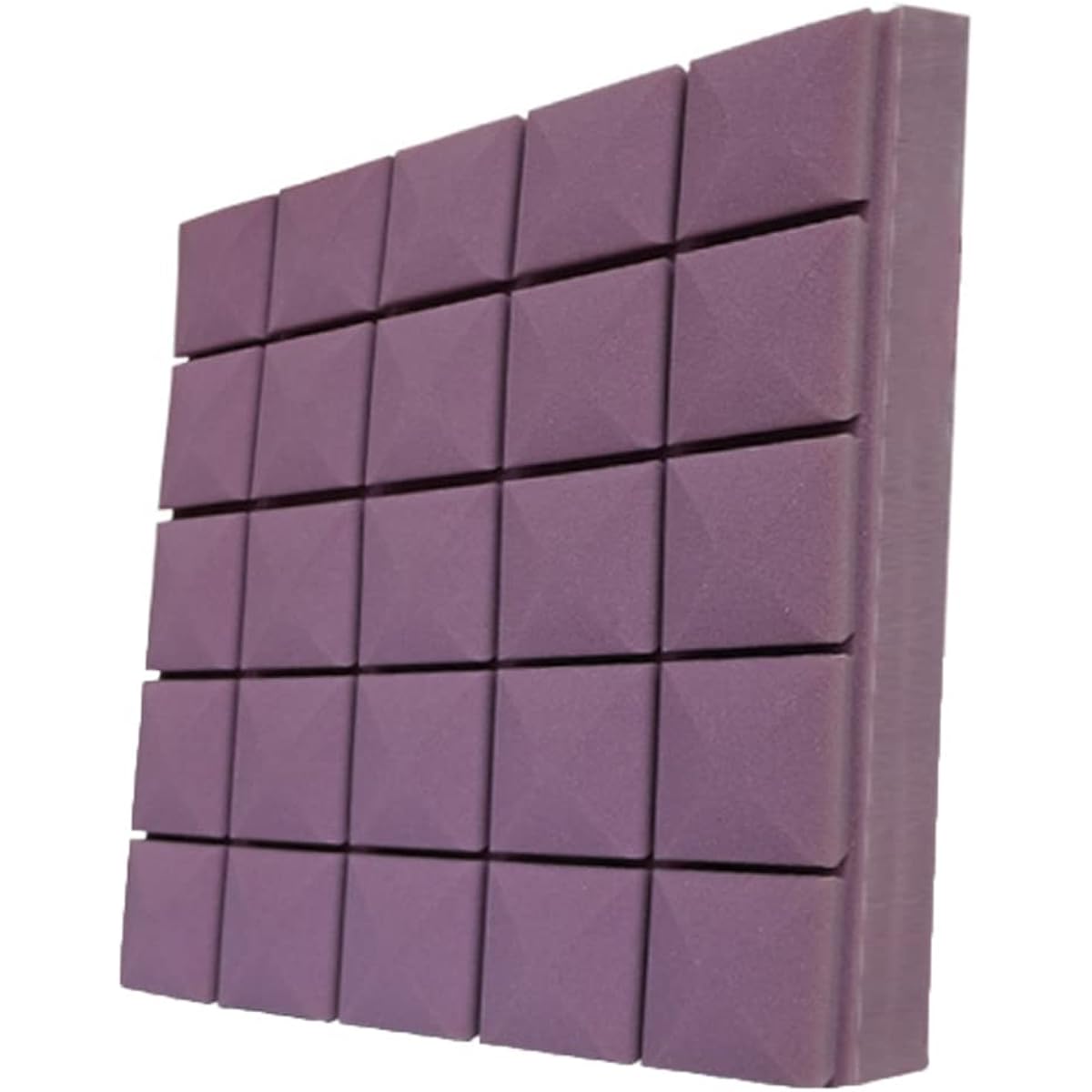 Acoustic Foam Panels 10 Pack, High Density Soundproof Studio Foam, 50*50*5cm Acoustic Panels for Recording Studio, TV Room (Purple 50*50*5 CM) (Purple 50*50*5 CM)