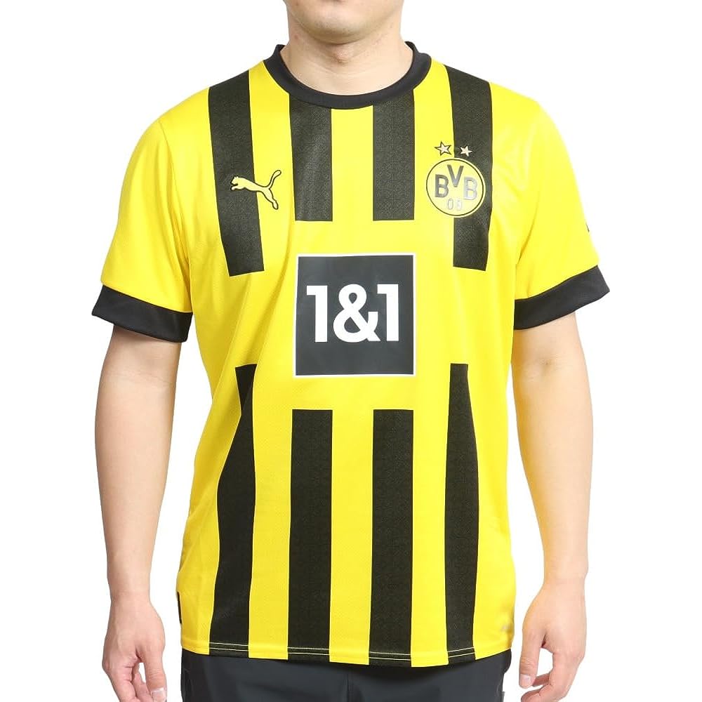 PUMA Soccer T-Shirt BVB Home SS Replica Shirt 765883 Men's