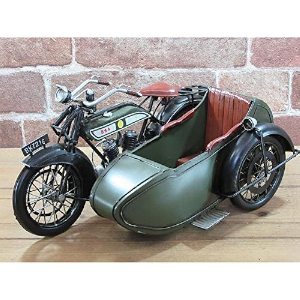 Tin toy (side car green) 27528