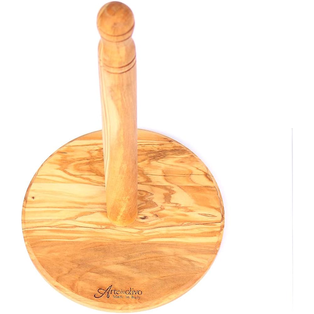 Arteinolivo Olive wood kitchen paper holder