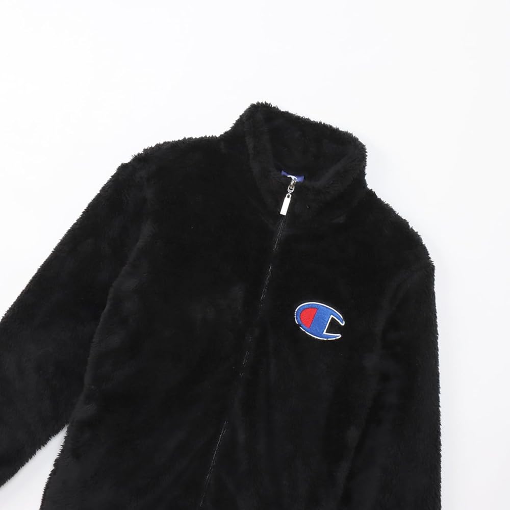 [Champion] Sweatshirt, Kids, Long Sleeve, One Point Logo, Zip Shirt, Basic Sports CK-YS009