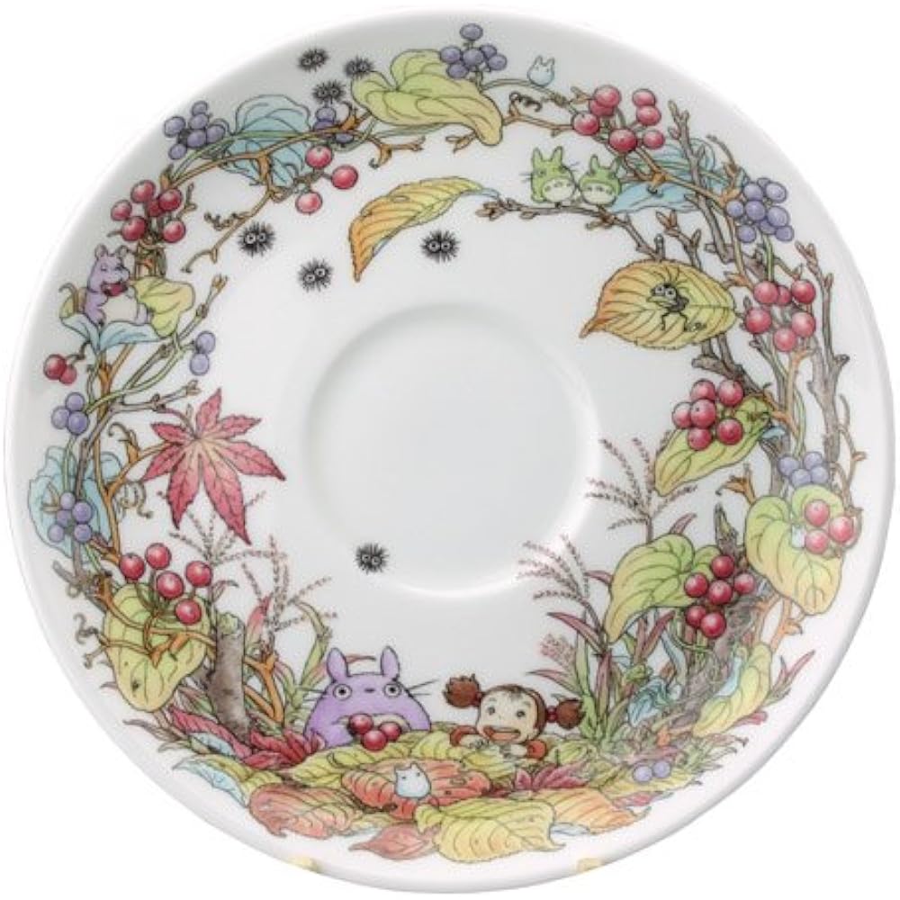 Totoro My Neighbor Totoro Milk Tea Cup & Saucer Saruto Ribara Edition [Coffee Cup Coffee Bowl Dish Noritake My Neighbor Totoro Tea Cup Tea Bowl Dish...