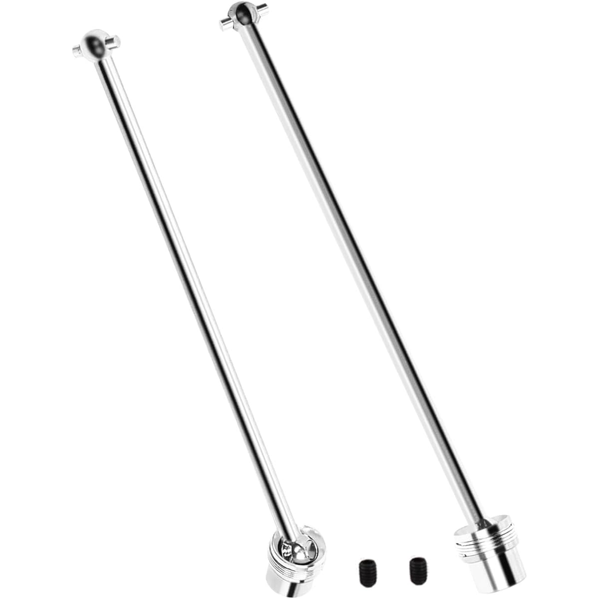 hopsupRC RC Center Drive Shaft CVD Upgrade Parts for Arrma 1/8 Kraton 6s Steel #45 Center Drive Shaft Axle Top Up 2pcs Silver
