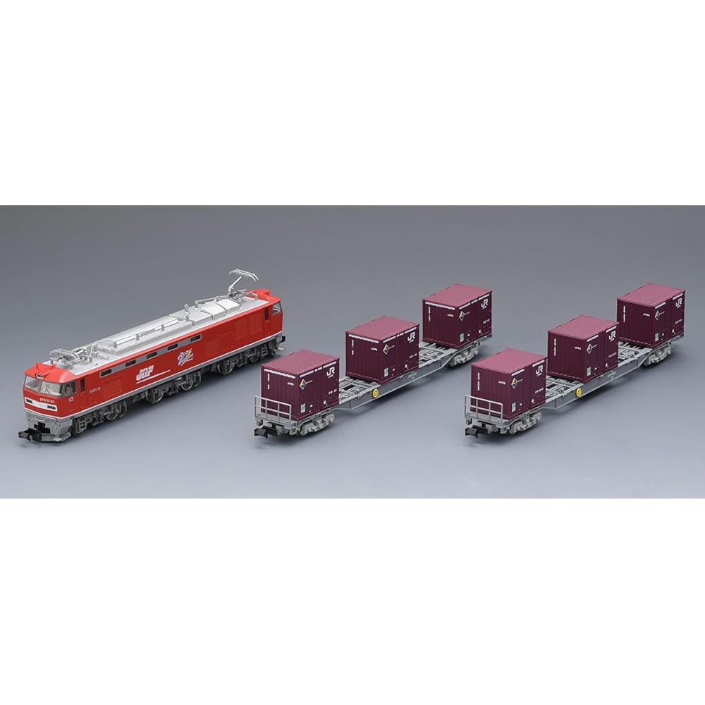 TOMYTEC TOMIX N Gauge JR EF510 Type 0 Container Train Set 98485 Railway Model Electric Locomotive