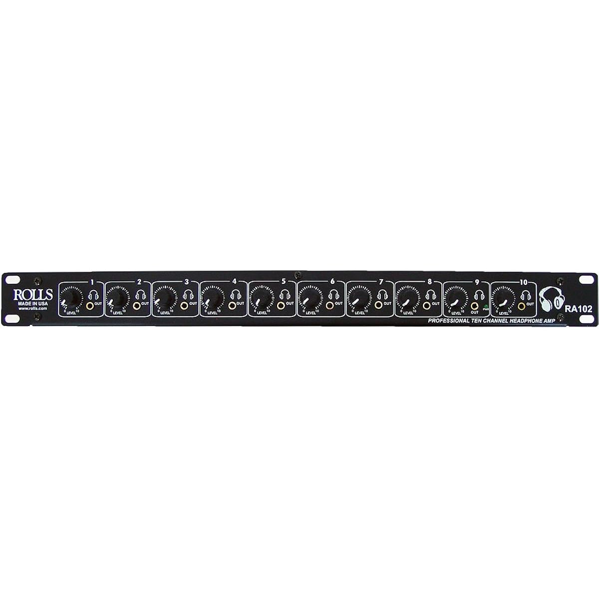 Rolls RA102 10-Channel Expandable Headphone Amplifier