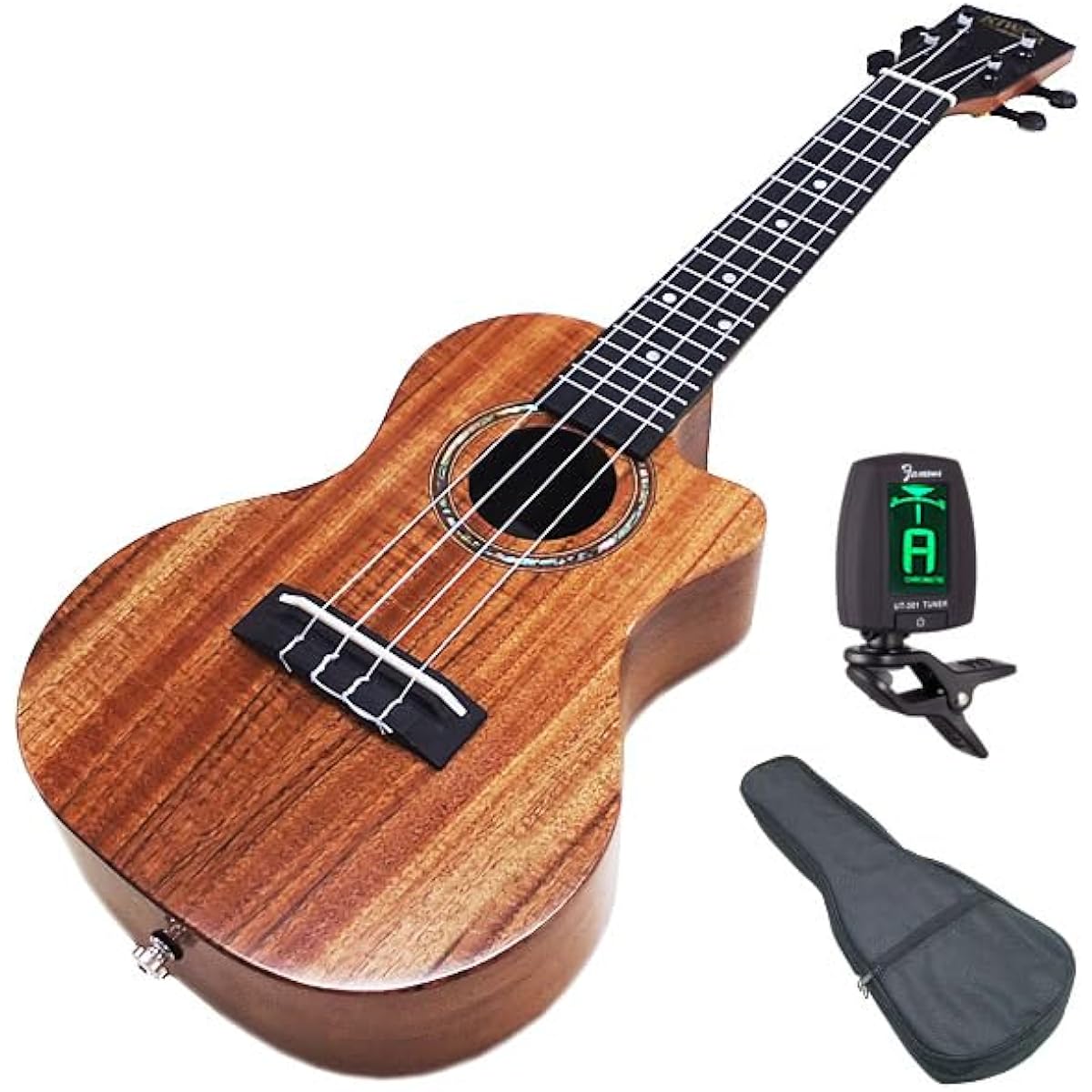 Kiwaya Ukulele KCU-2C Concert Cutaway Famous with Tuner Kiwaya (Ukulele Solo) (Famous) (u)
